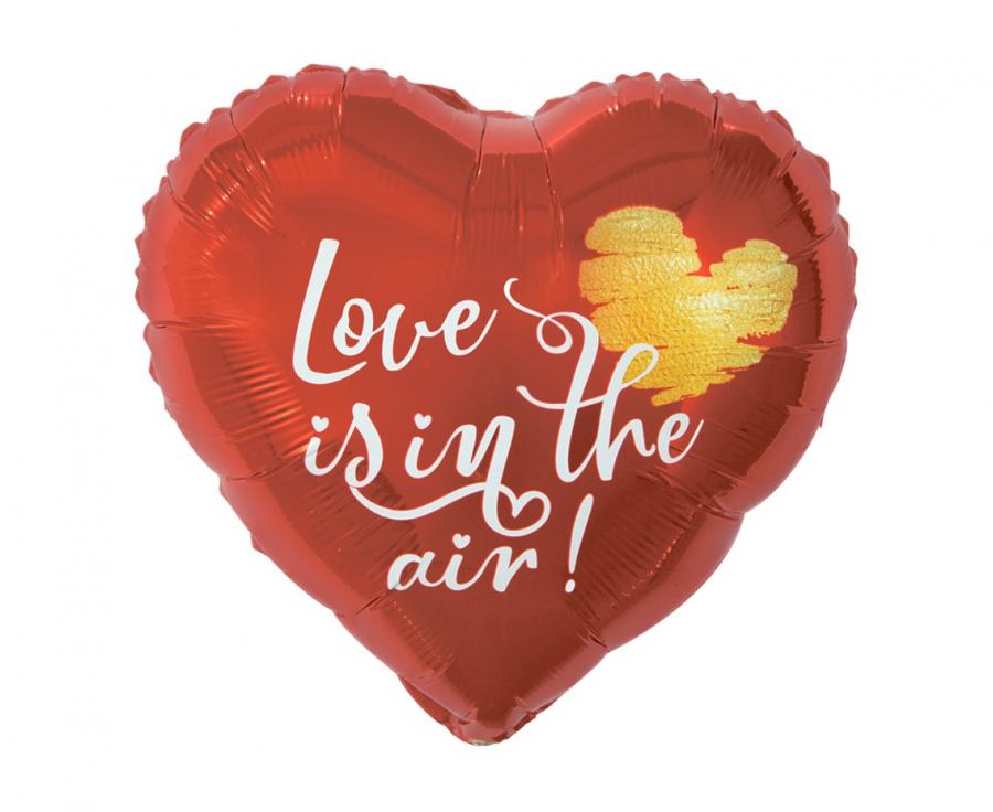 Godan Fóliový balón srdce -  Love Is In The Air