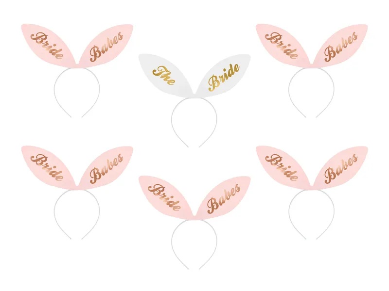 PartyDeco Set čeleniek na rozlúčku na slobodu - Bride Squad