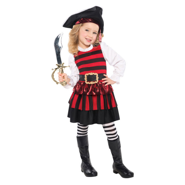Amscan Dievčenský kostým malá pirátka
