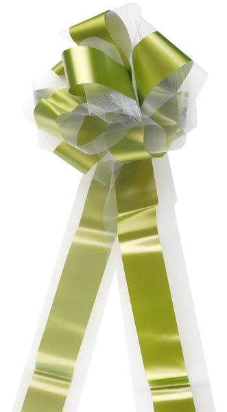 Santex Dekoračná tylová mašľa Farba: Olivová