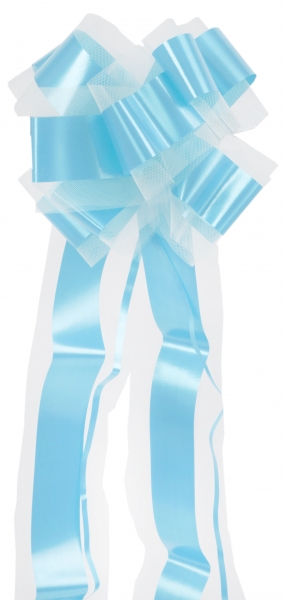 Santex Dekoračná tylová mašľa Farba: Svetlomodrá