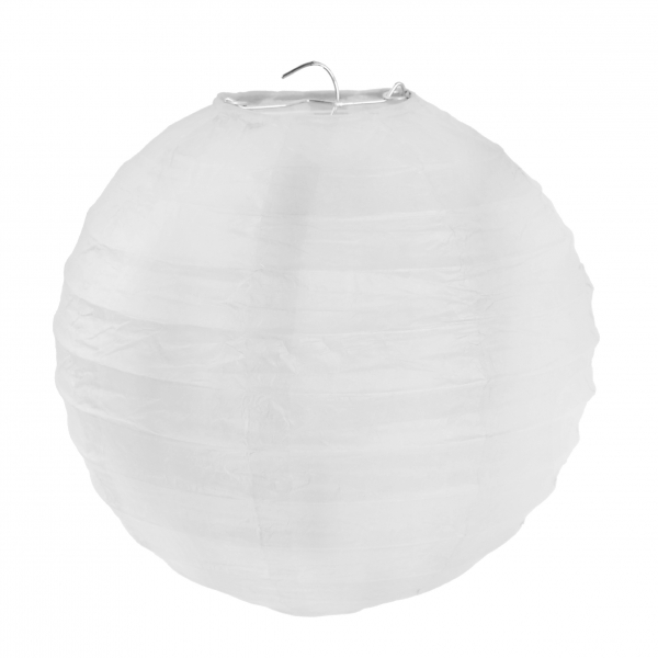 E-shop Santex Jednofarebné lampióny 20 cm Farba: Biela