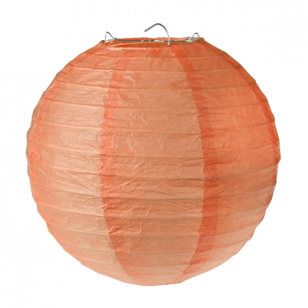 E-shop Santex Jednofarebné lampióny 20 cm Farba: Koralová