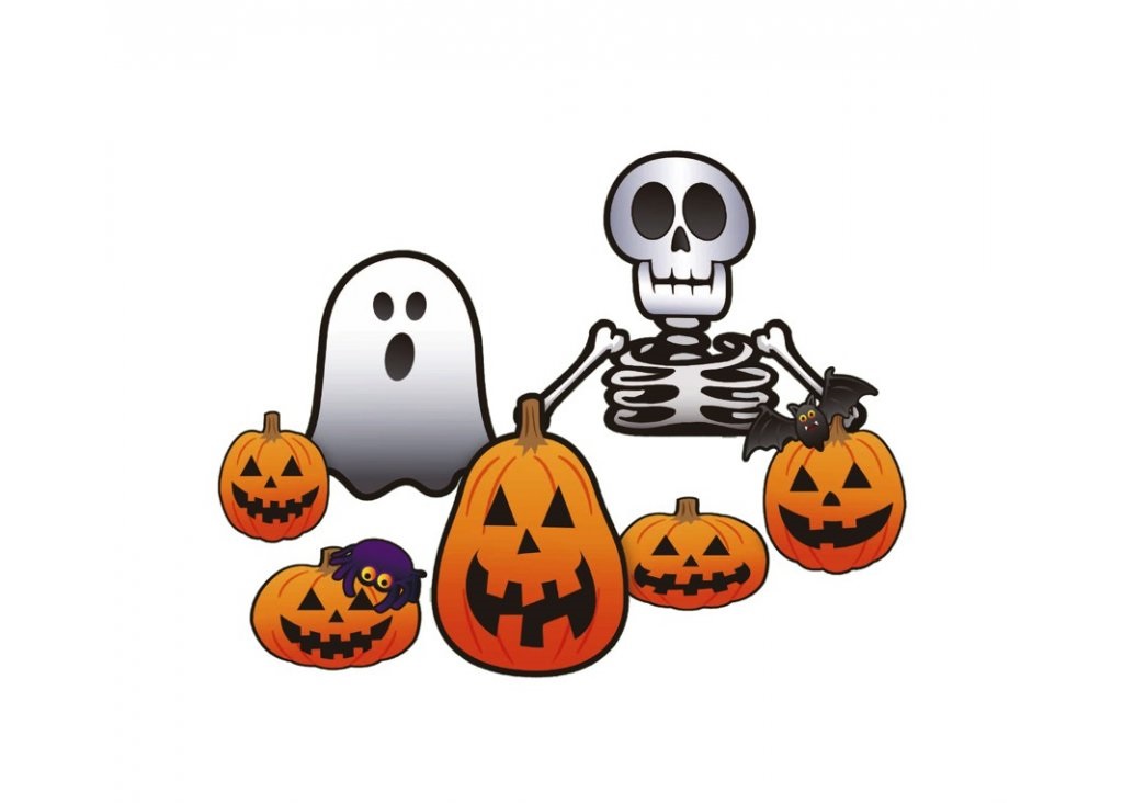 E-shop Guirca Papierové dekorácie - halloween 7 ks