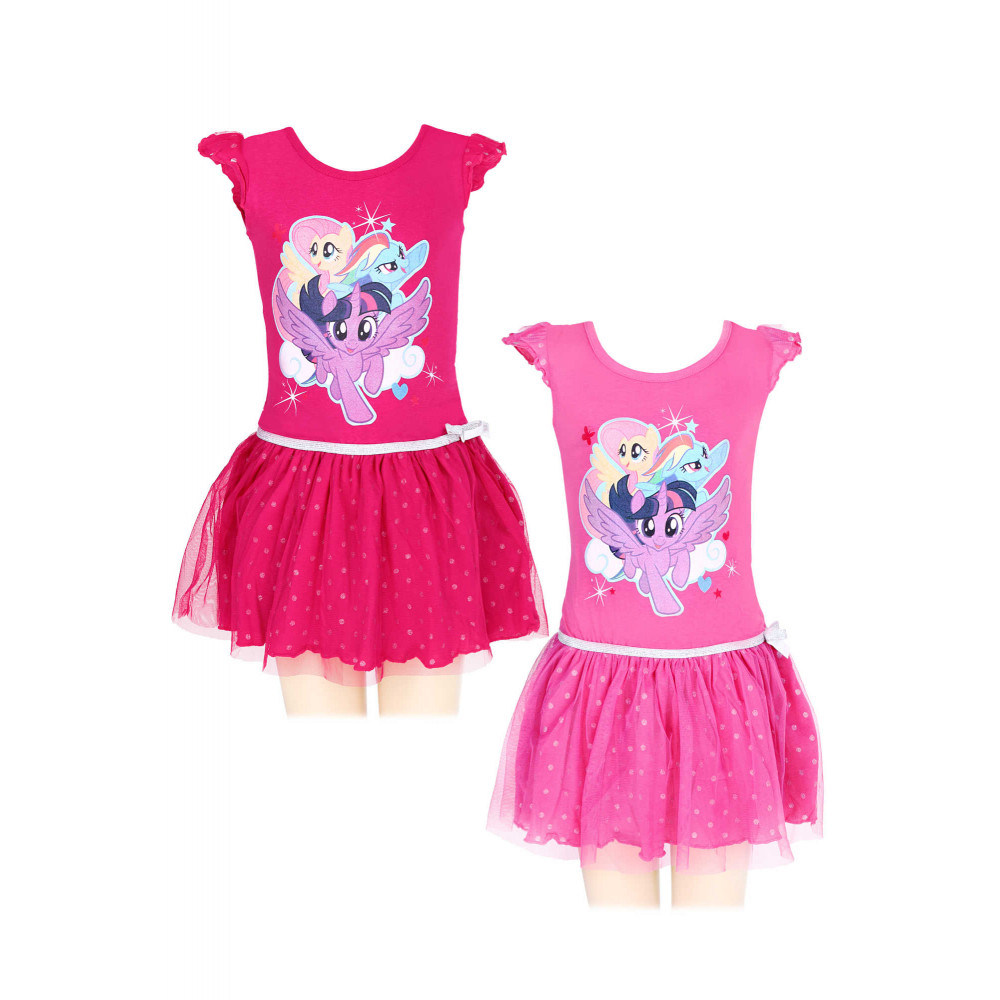 E-shop Setino Dievčenské šaty - My little pony, tmavoružové