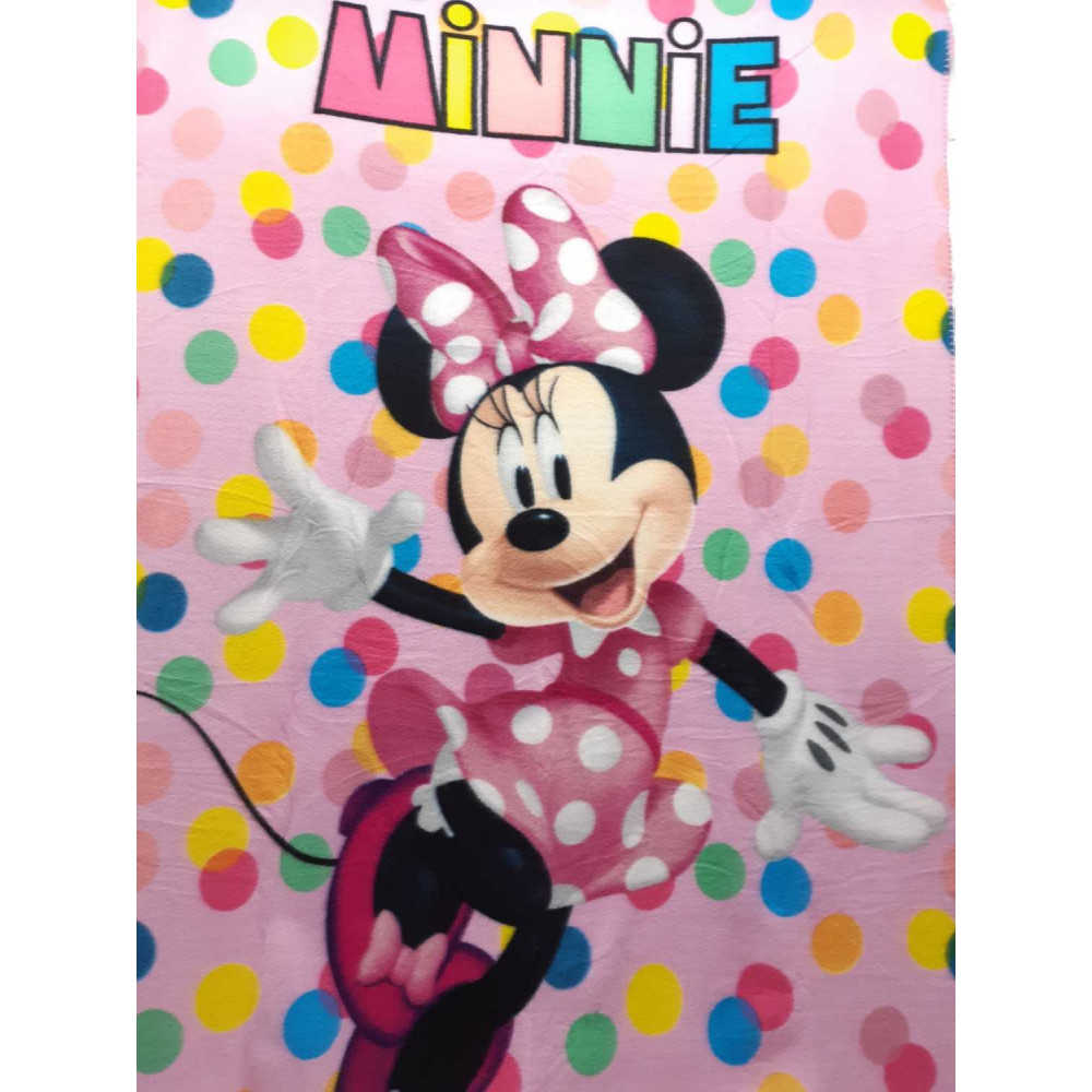 E-shop Setino Detská deka - Minnie Mouse bodkovaná 100 x 140 cm