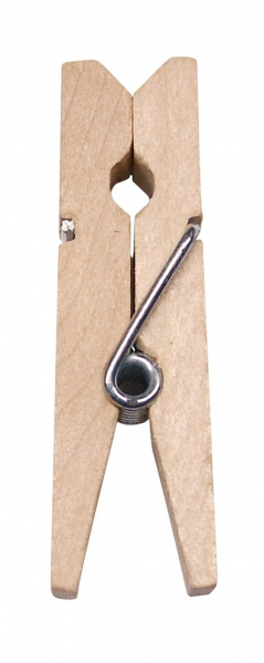 Santex Drevené štipce - jednofarebné 24 ks Farba: Natural