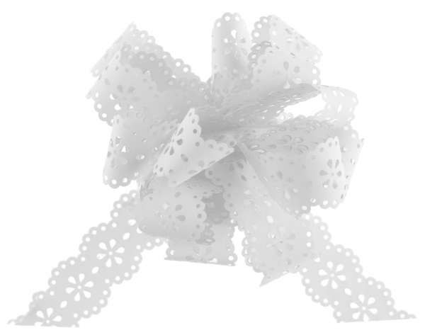 Santex Dekoračné mašle - jednofarebné 5 ks Farba: Biela