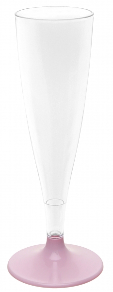 Santex Poháre na šampanské - jednofarebné 6 ks Farba: Ružová