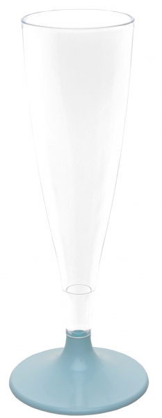 Santex Poháre na šampanské - jednofarebné 6 ks Farba: Svetlomodrá