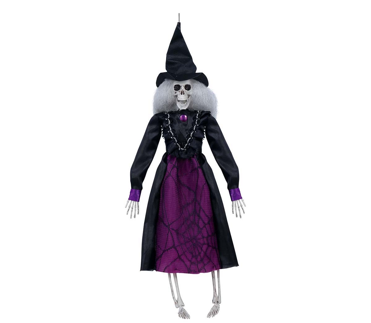 Guirca Visiaca dekorácia - Kostra čarodejnice 40 cm