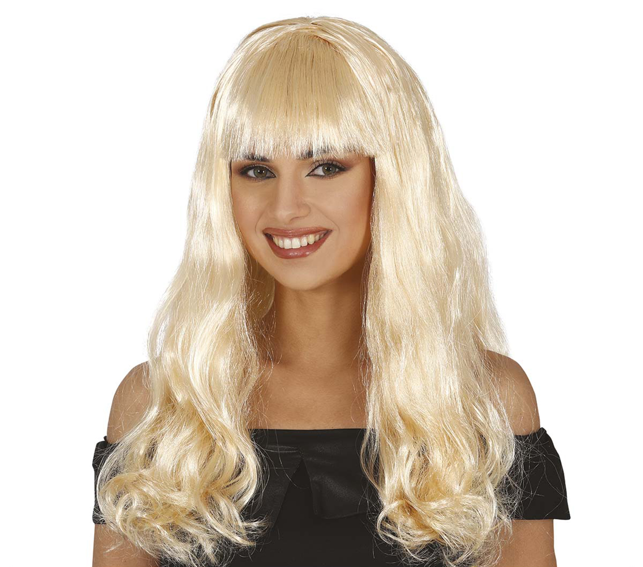 Guirca Parochňa - dlhá blond s ofinou