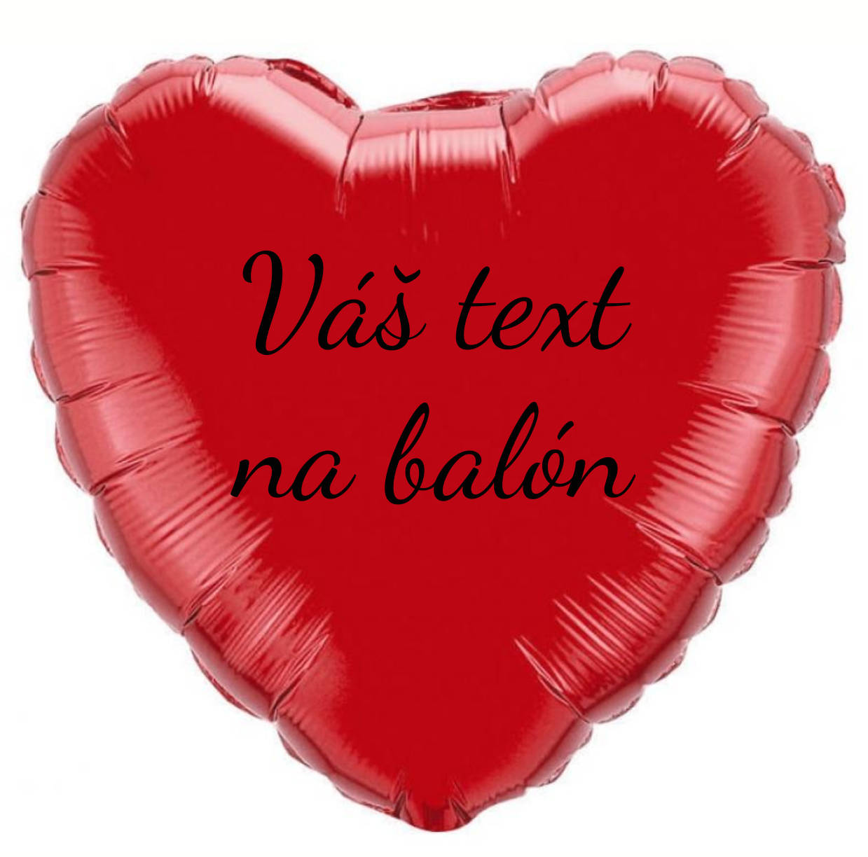 E-shop Godan Fóliový balón s textom - Červené srdce 45 cm