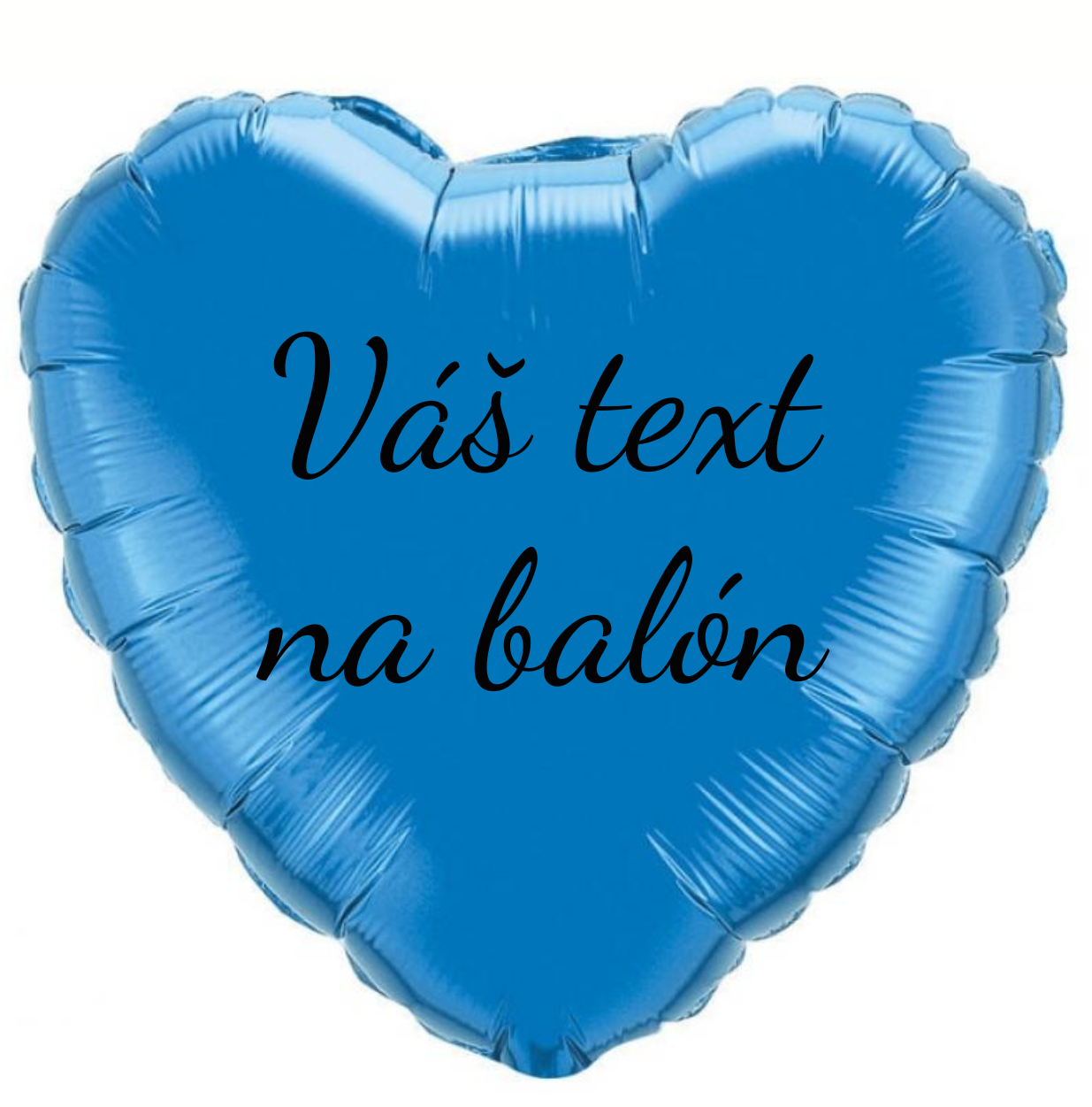 E-shop Godan Fóliový balón s textom - Tmavomodré srdce 45 cm