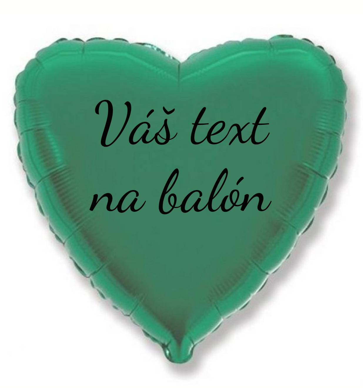 E-shop Godan Fóliový balón s textom - Tyrkysové srdce 45 cm