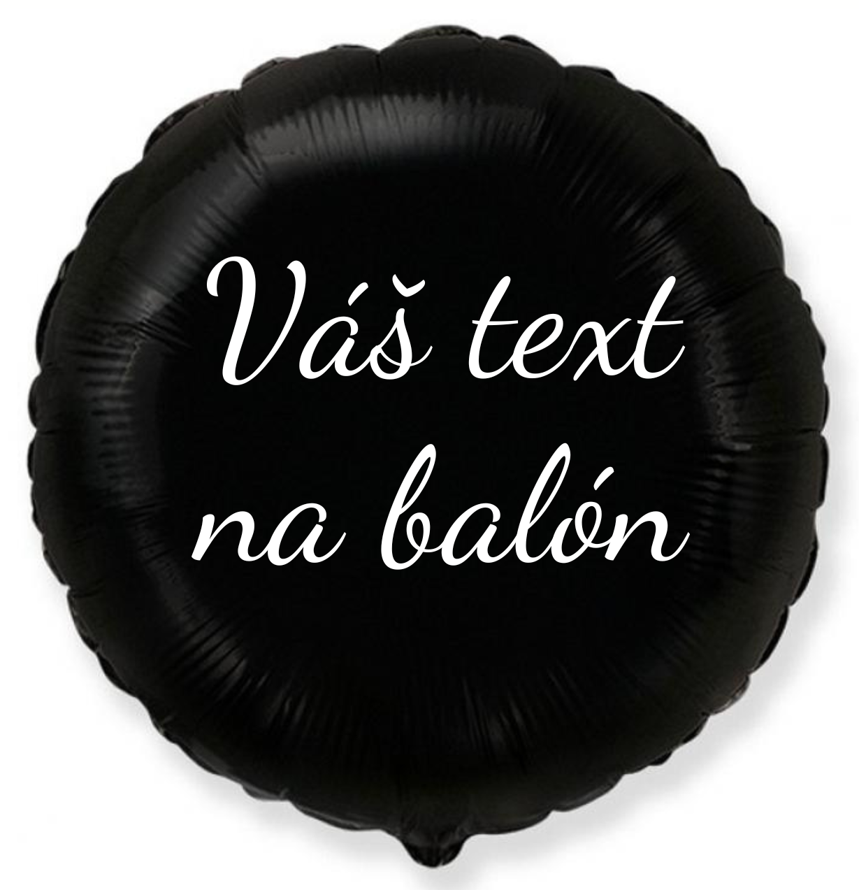 E-shop Personal Fóliový balón s textom - Čierny kruh 45 cm