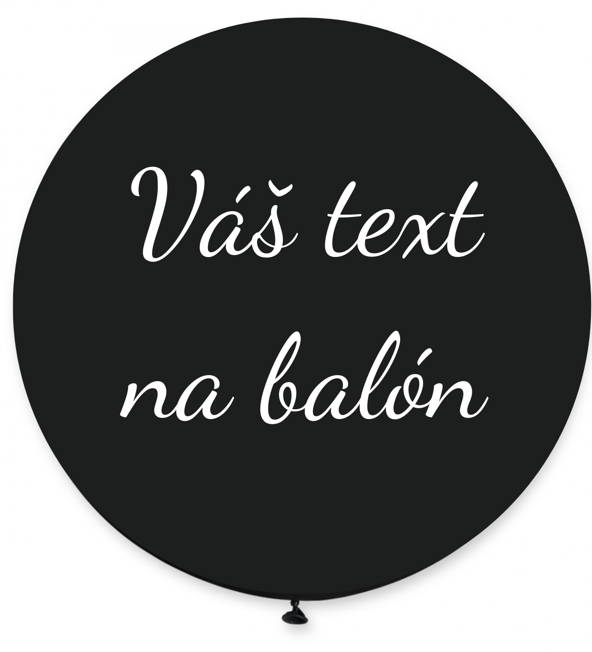 E-shop Personal Balón s textom - Čierny 80 cm