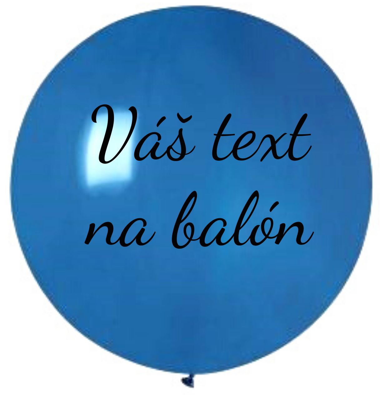Personal Balón s textom - Modrý 80 cm