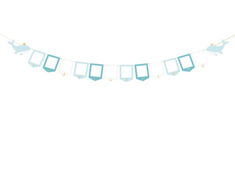 E-shop PartyDeco Modrá girlanda na fotky