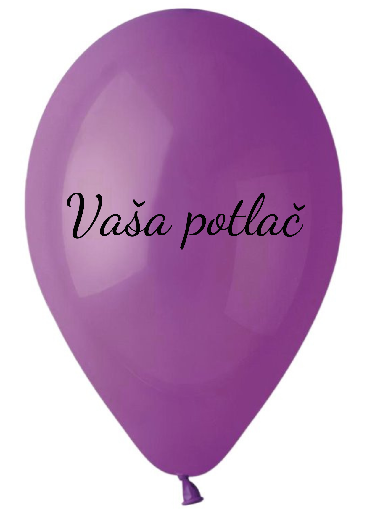 E-shop Personal Balónik s textom - Fialový 26 cm