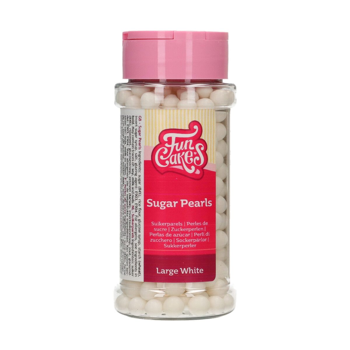 E-shop Cakesupplies Cukrové guličky - Biele guličky 75 g