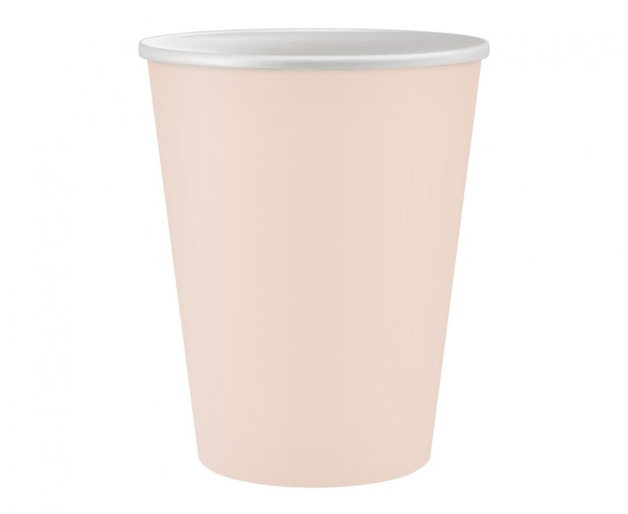 Godan Papierové poháre - Svetloružové, 250 ml