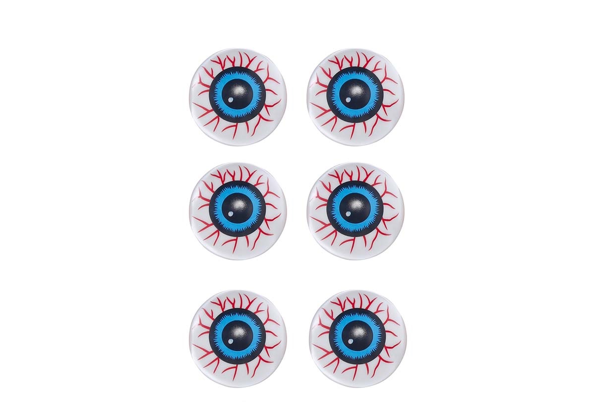 E-shop Guirca Halloweenská dekorácia - Oko, 6 ks