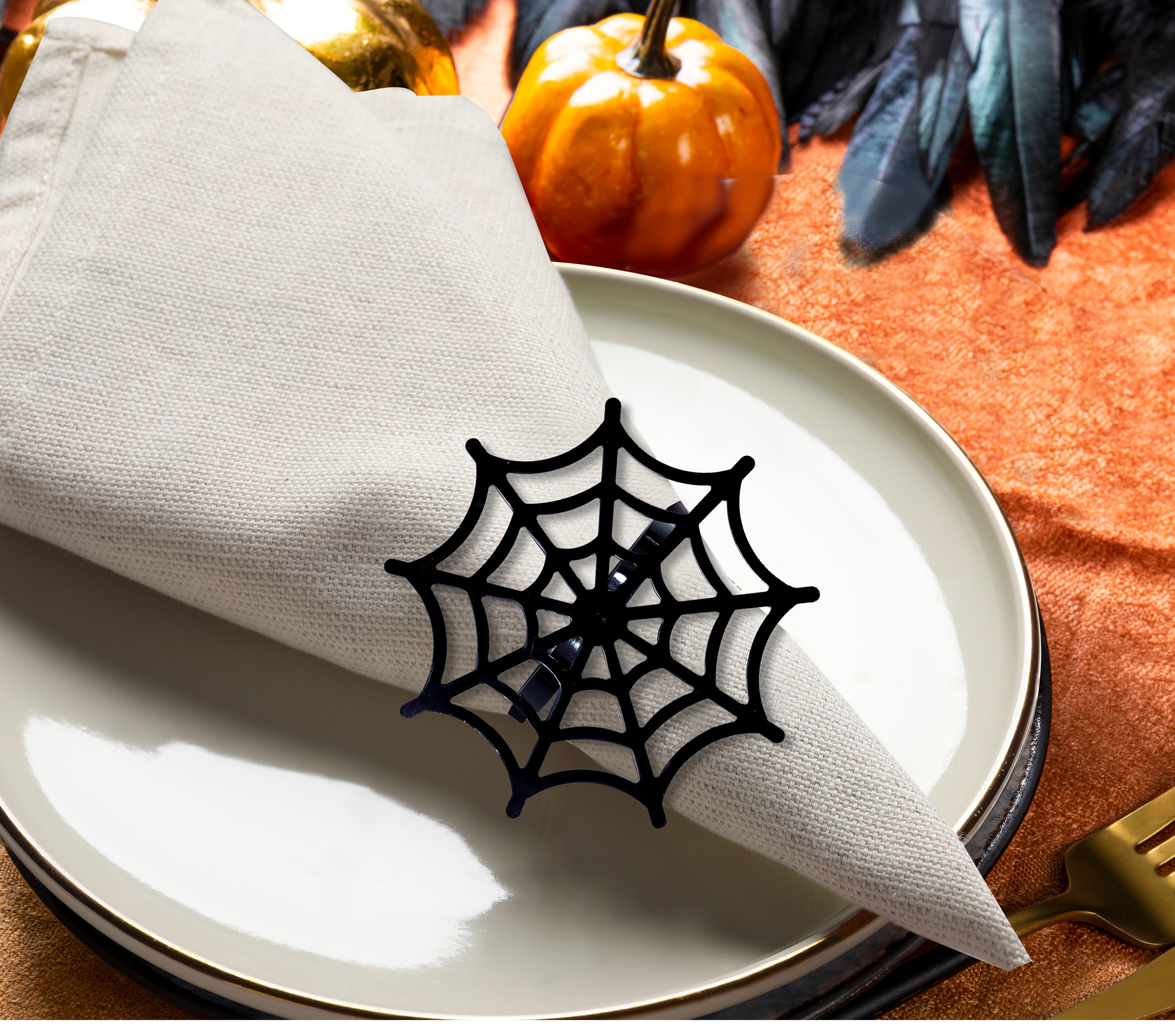 Guirca Obruč na servítky - Pavučina