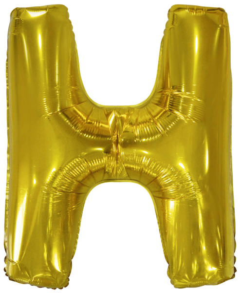 E-shop Amscan Fóliový balónik - písmeno H, zlatý 86 cm