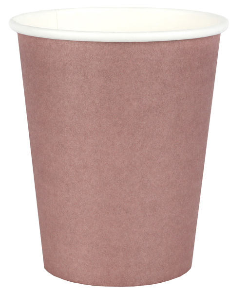 Santex Papierové poháre - jednofarebné 250 ml Farba: ružovo-zlatá
