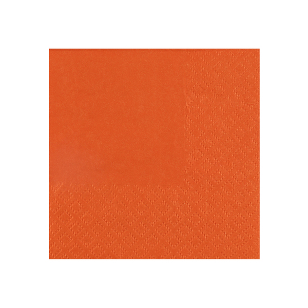 E-shop Santex Servítky - jednofarebné 21 x 20 cm Farba: Oranžová