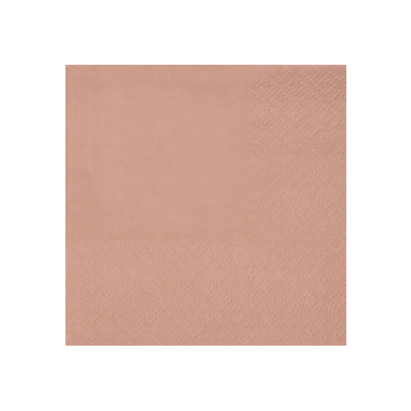 E-shop Santex Servítky - jednofarebné 21 x 20 cm Farba: Ružovo-zlatá