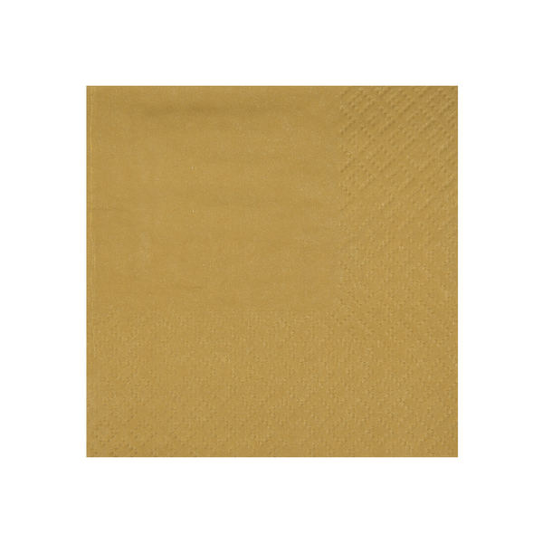 Santex Servítky - jednofarebné 21 x 20 cm Farba: Zlatá