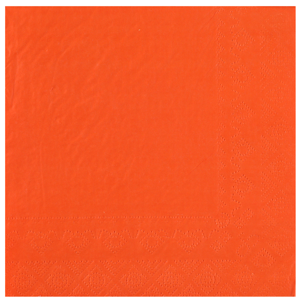 E-shop Santex Servítky - jednofarebné 33 x 33 cm Farba: Oranžová