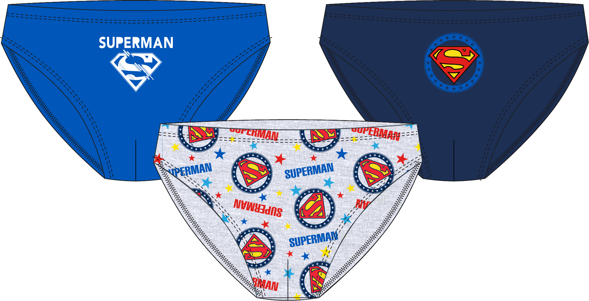 E-shop Eplus Chlapčenské spodné prádlo - Superman 3 ks