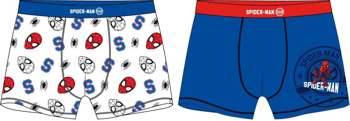 E-shop Eplus Chlapčenské boxerky - Spiderman, biele