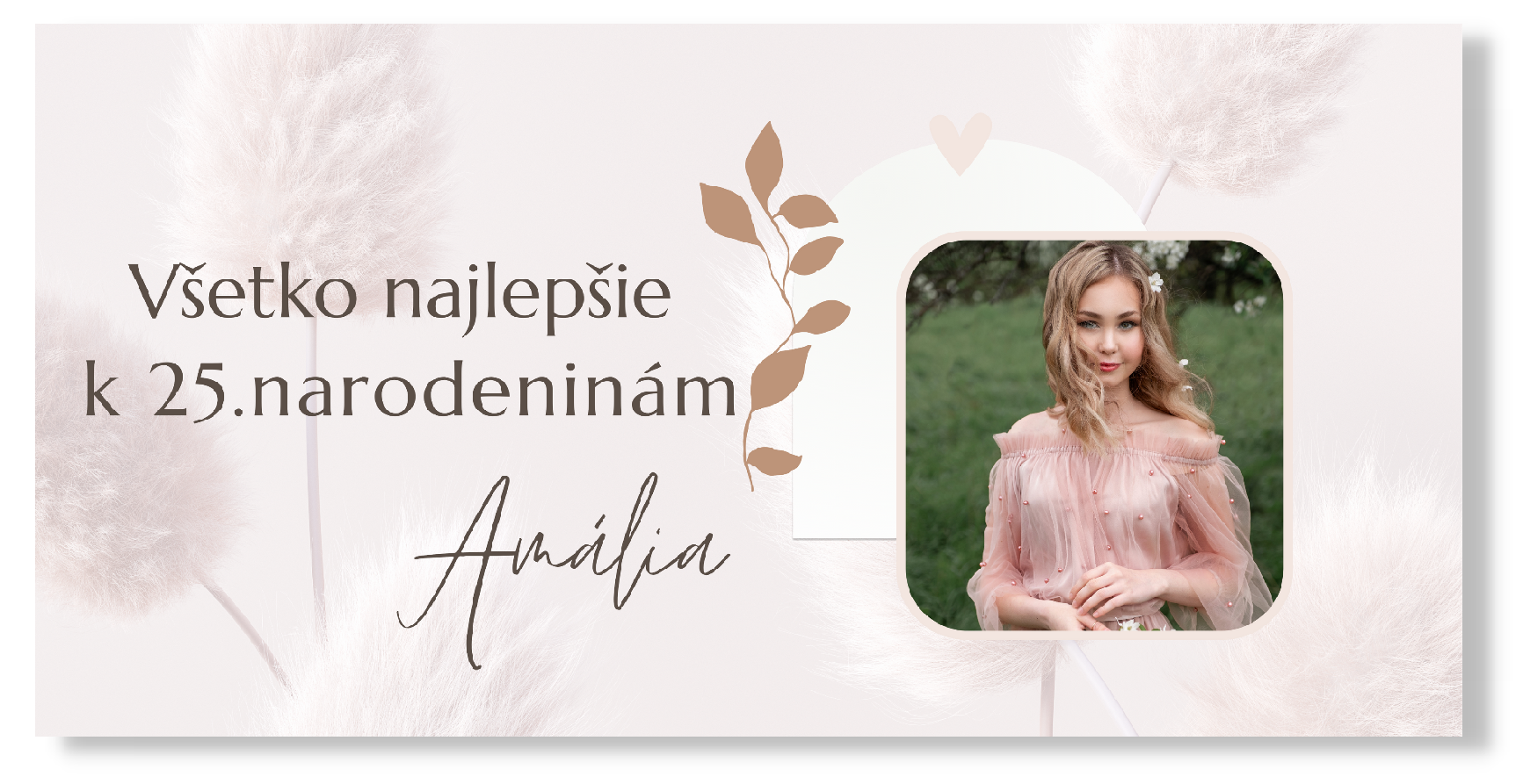 E-shop Personal Narodeninový banner s fotkou - Soft Rozmer banner: 130 x 260 cm