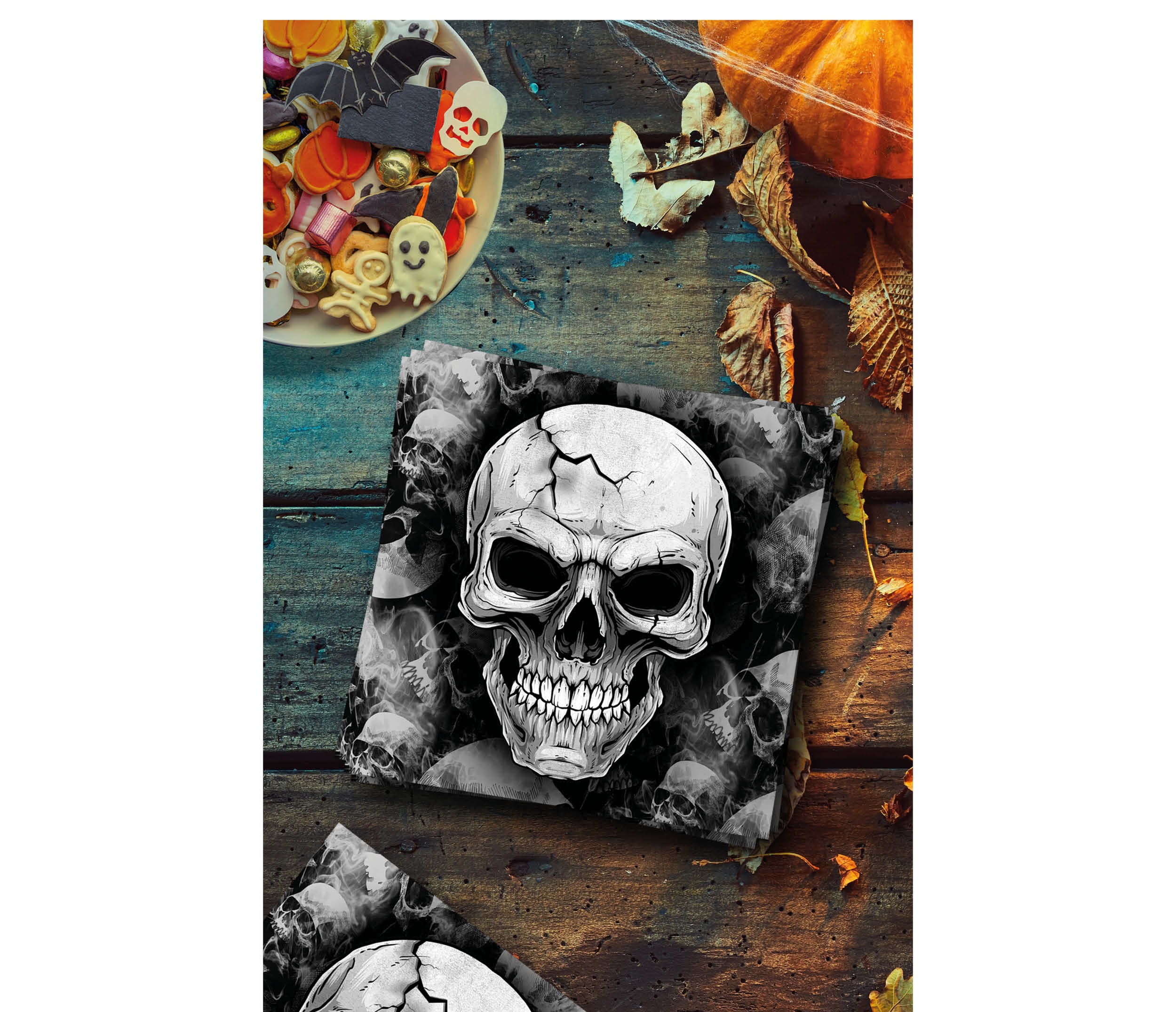 Guirca Servítky - Lebka 33 x 33 cm