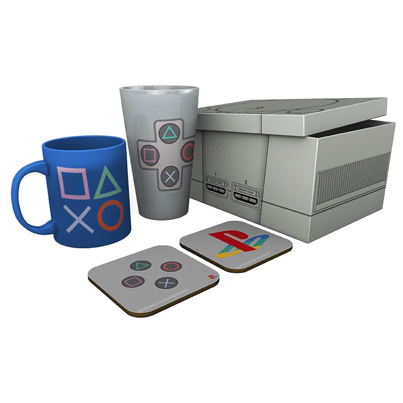 Abysse Corp Sada hrnček, pohár, podtácky - Playstation