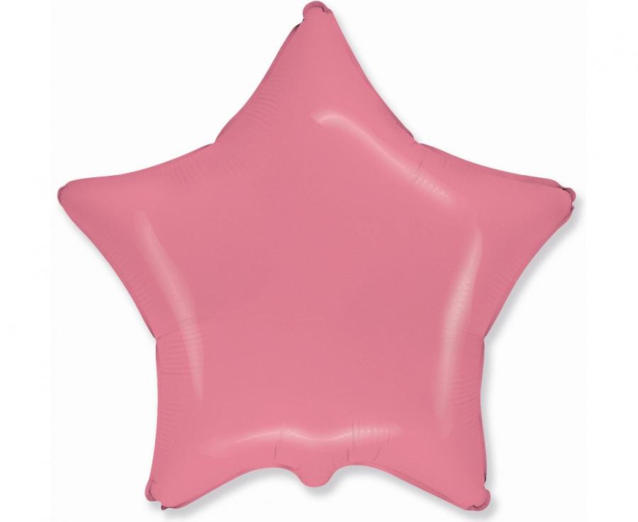Flexmetal Fóliový balón - Hviezda, pastel červené 45 cm