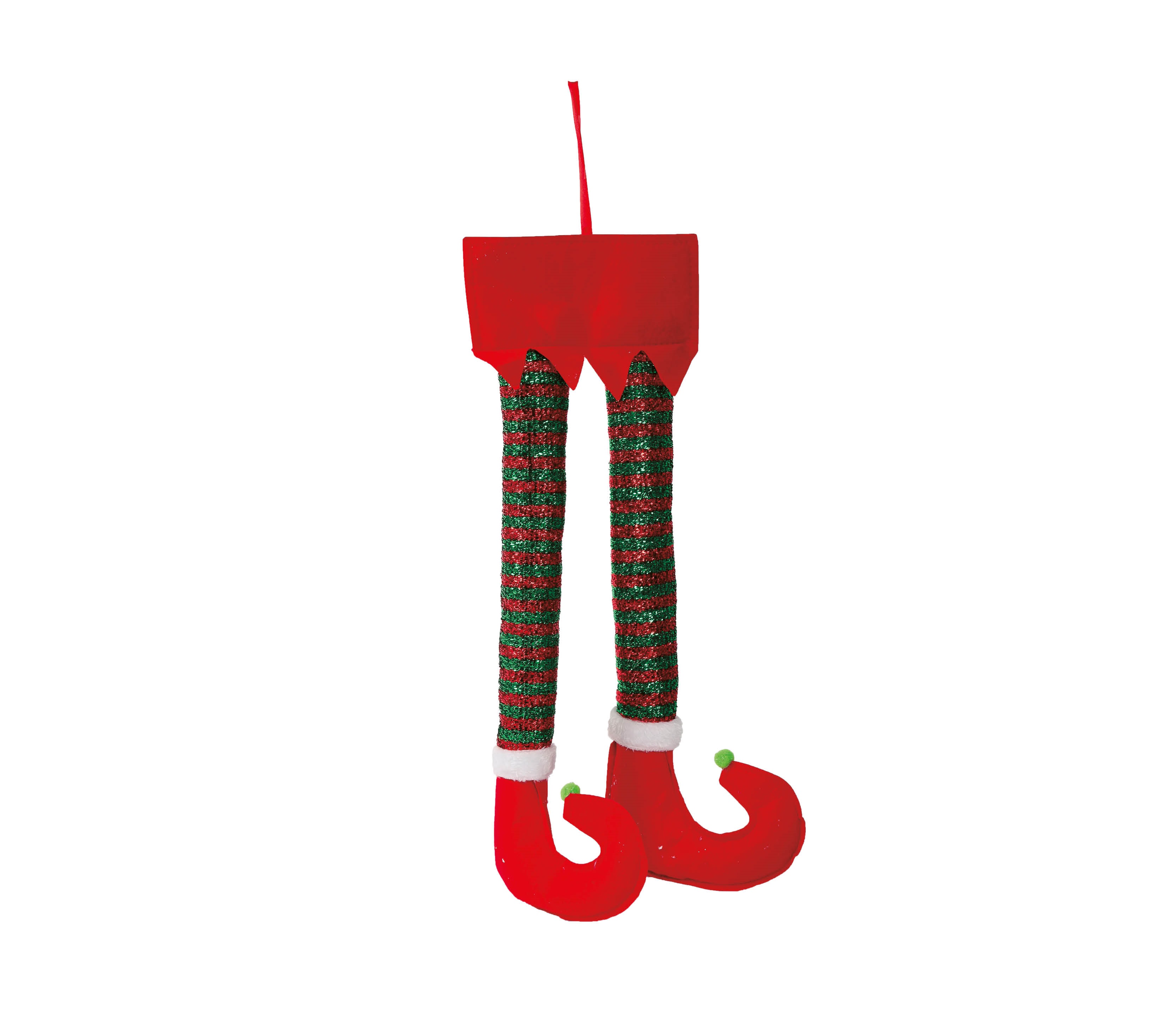 Guirma Vianočná dekorácia - nohy Elfa 50 cm