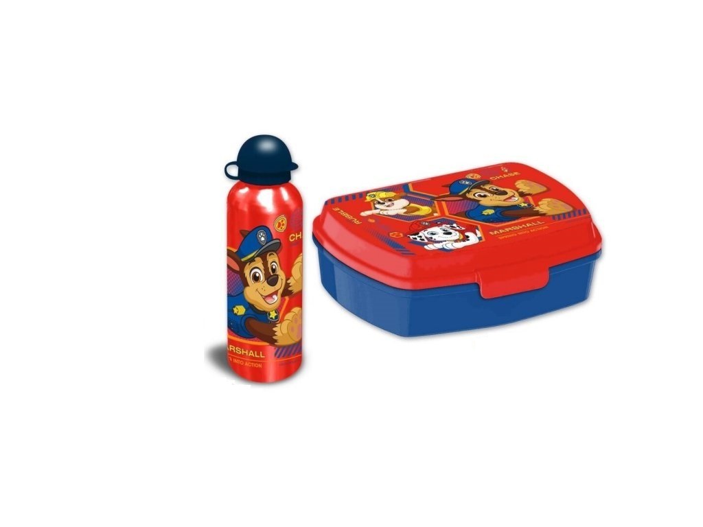 E-shop Euroswan Set box na desiatu + fľaša - Paw Patrol