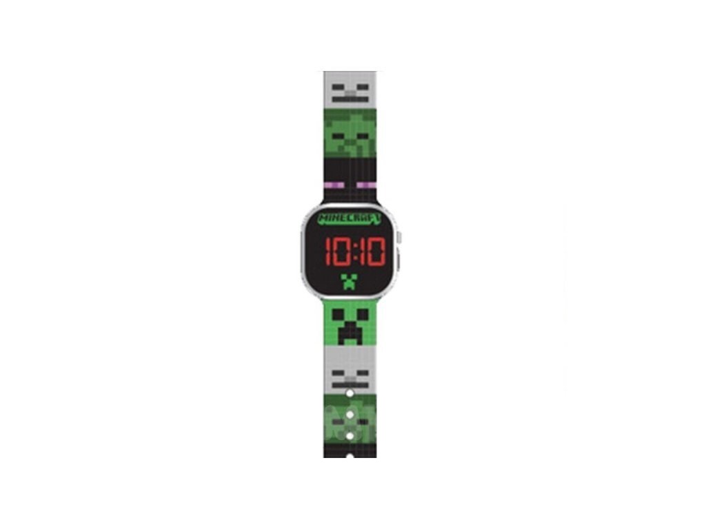 Led hodinky - Minecraft