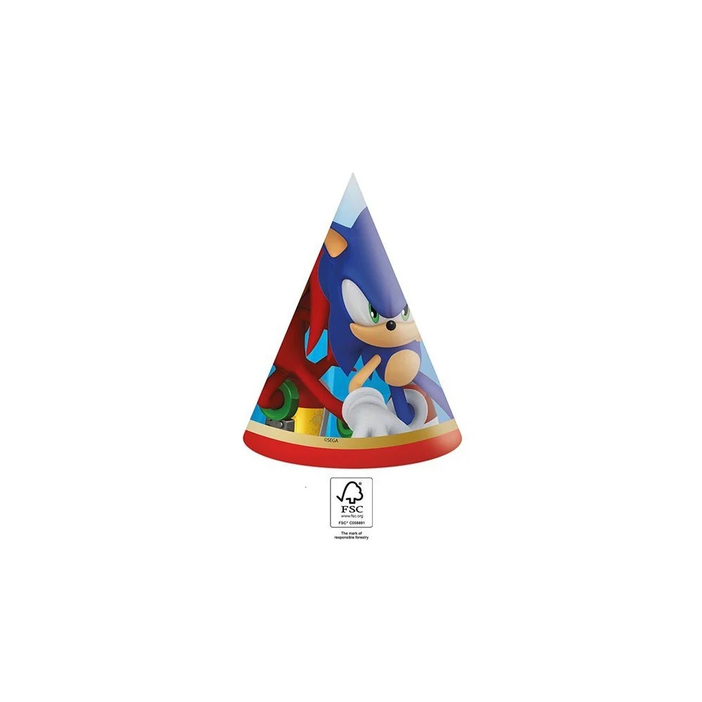 E-shop Procos Párty klobúčiky Sonic 6ks