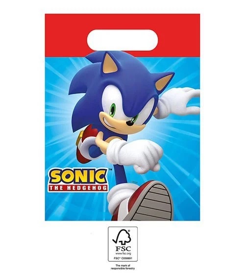 E-shop Procos Darčeková party taška - Sonic 4 ks
