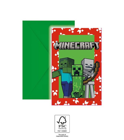 E-shop Procos Pozvánky - Minecraft 6ks