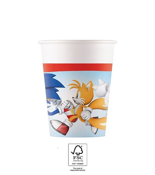 E-shop Procos Papierové poháre - Sonic 200 ml 8 ks