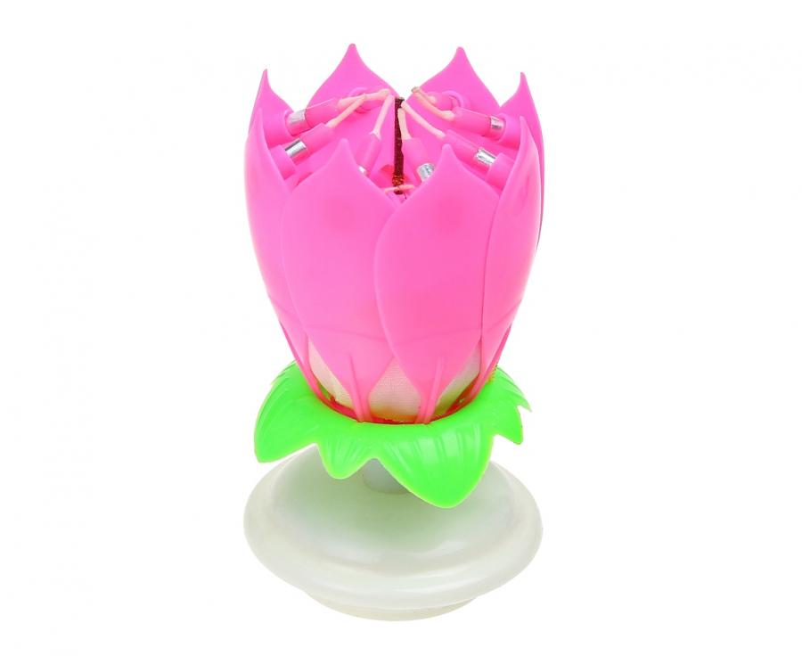 E-shop Godan Hrajúca sviečka Lotos ružová