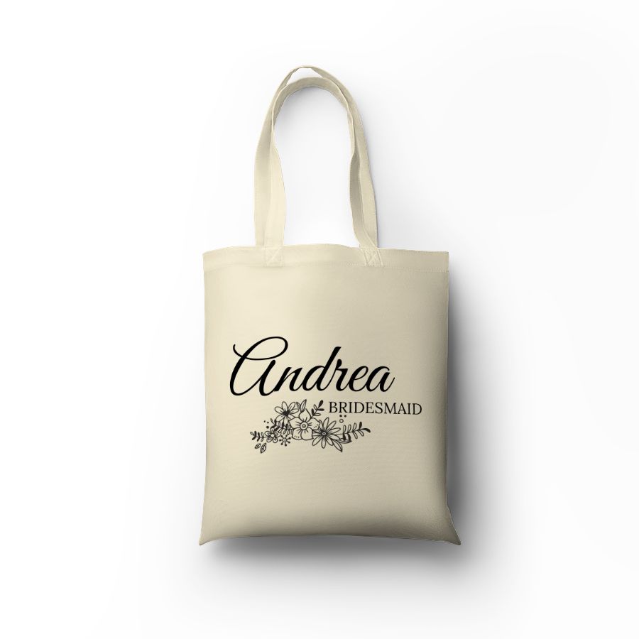 E-shop Personal Plátená taška s potlačou - Bridesmaid Farba: natural