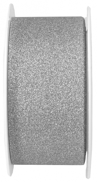 Santex Stuha - glitrovaná strieborná 30mm / 5m